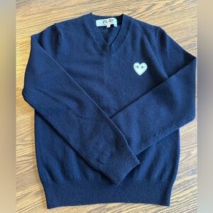 Comme des Garcons Play V neck sweater